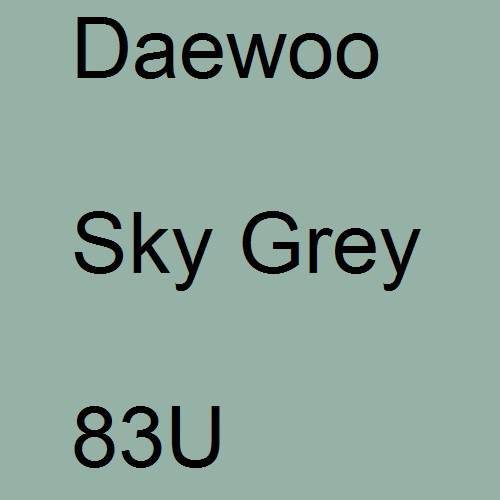 Daewoo, Sky Grey, 83U.